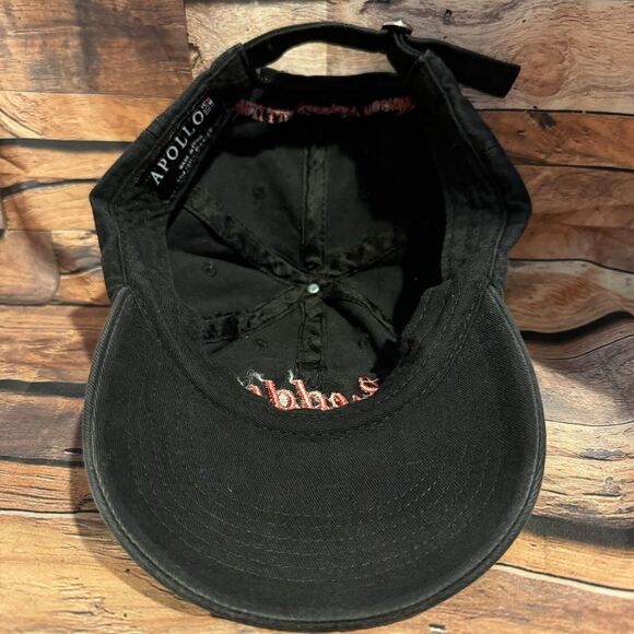 Freddy's Steakburgers Black Baseball Cap Hat Adjustable Strapback Uniform Work - Picture 6 of 7
